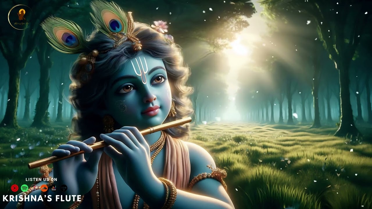 Morning Bliss: Krishna Flute Music for Deep Relaxation & Yoga 🎶🌿