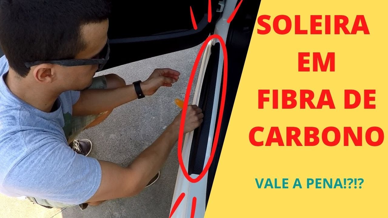 SOLEIRA EM FIBRA DE CARBONO!!! PROTEGE O VEÍCULO??