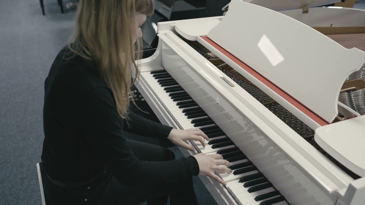 Steinway & Sons Fl&uuml;gel M-170 weiss, Klangprobe, Sound Test