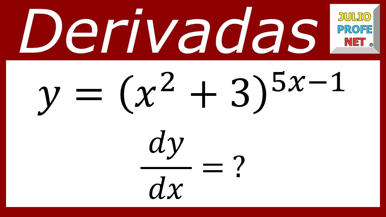 Derivación logarítmica | Ej. 1 #julioprofe