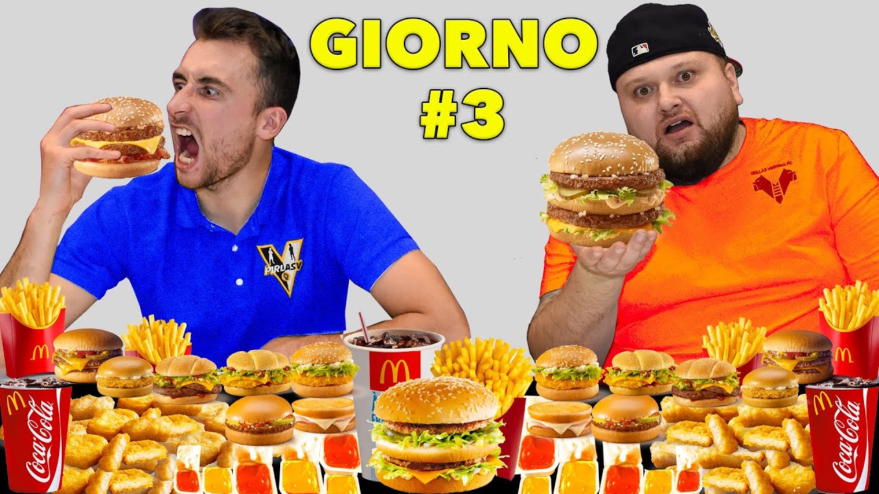 L'ultimo che Smette di MANGIARE McDonald's VINCE! 🍟🍔 *20.000 CALORIE*