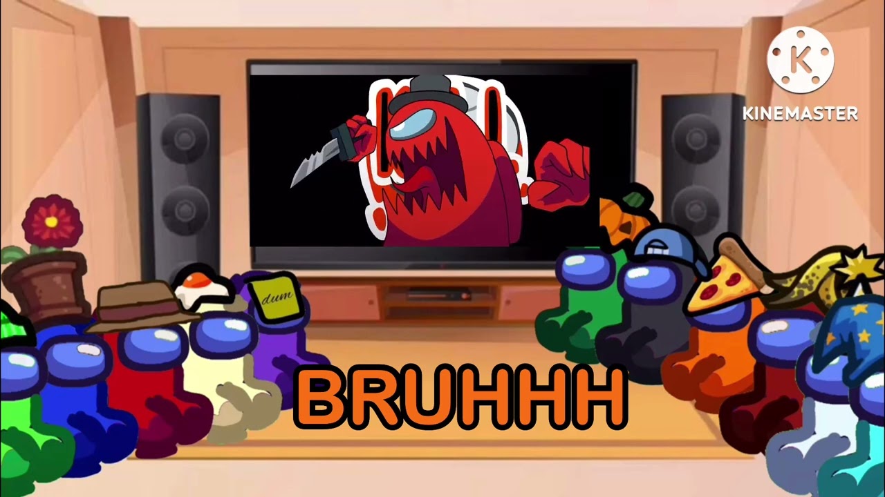 Among us Reacts to can’t hide(This before I reached to 2K)