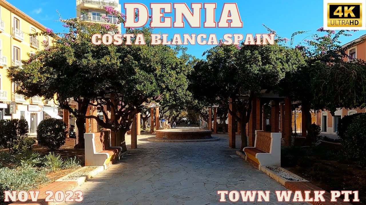 Denia Costa Blanca Town Walk Nov23 (pt1) 4k November 2023 Living in Costa Blanca Spain #denia #dénia