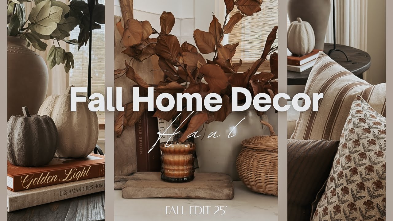 NEW 2025 Fall Home Decor Haul | Amazon, Crate & Barrel, Pottery Barn, Etsy, Homegoods, & more