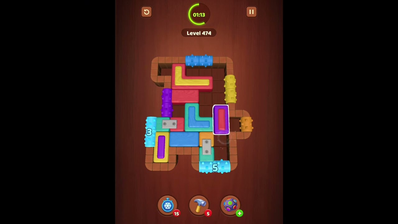Wood Block Jam Levels 471-472-473-474-475-476-477-478-479-480