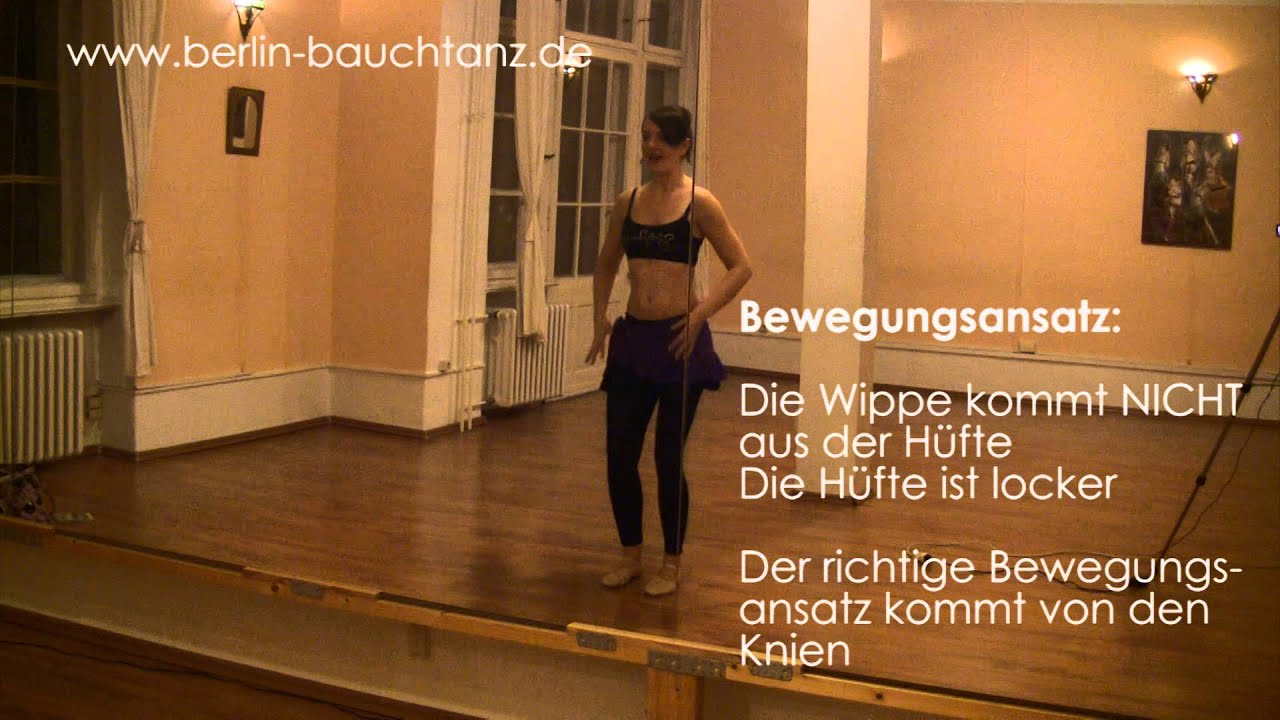 Bauchtanz lernen: Basis - Shimmy - Die Wippe - Becken kippen seitwärts  online-kurs - Tutorial