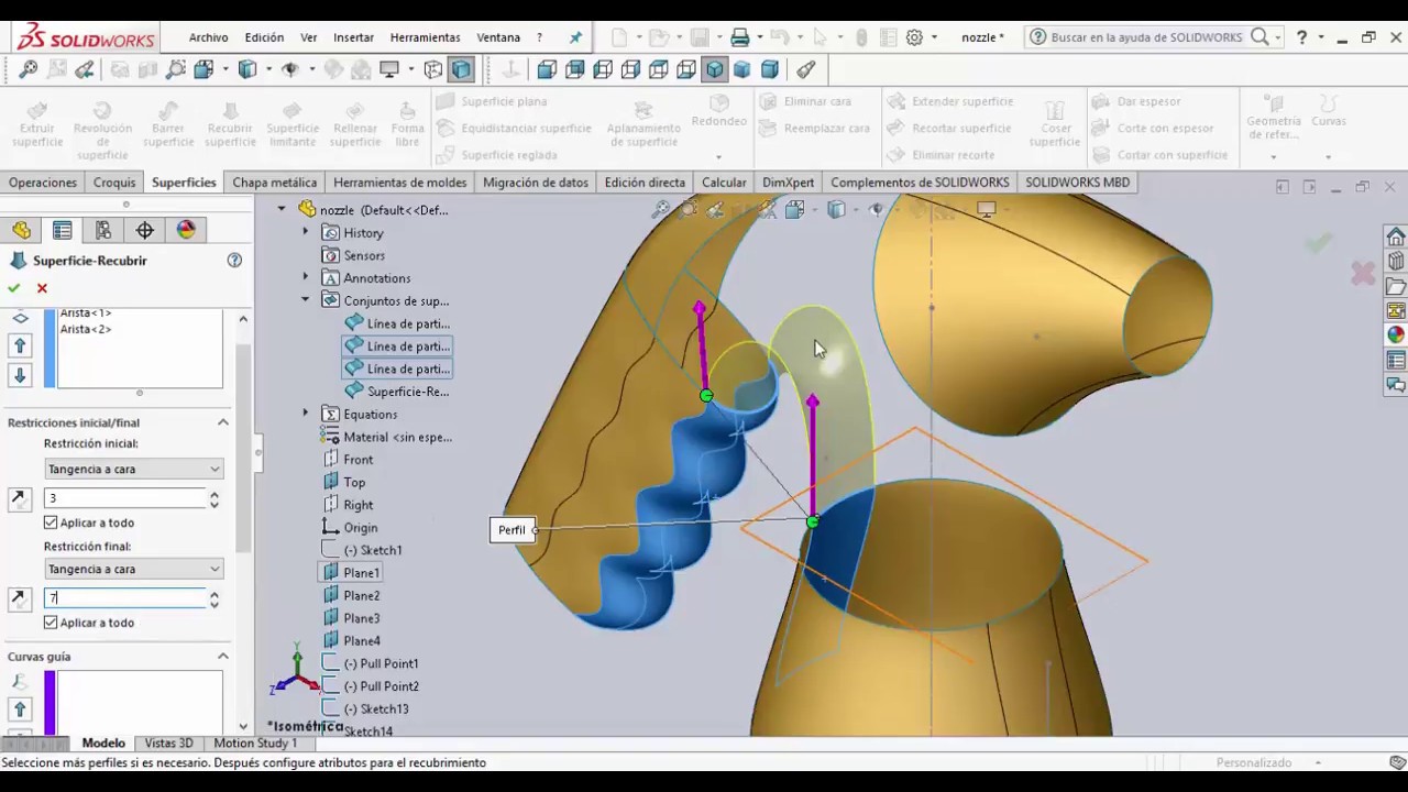 10 SolidWorks - Superficies