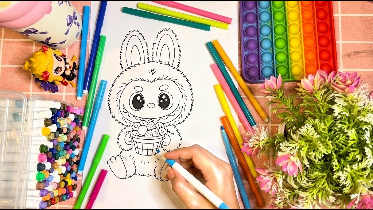 Satisfying ASMR Coloring ✨ Marker Sounds for Sleep & Relaxation