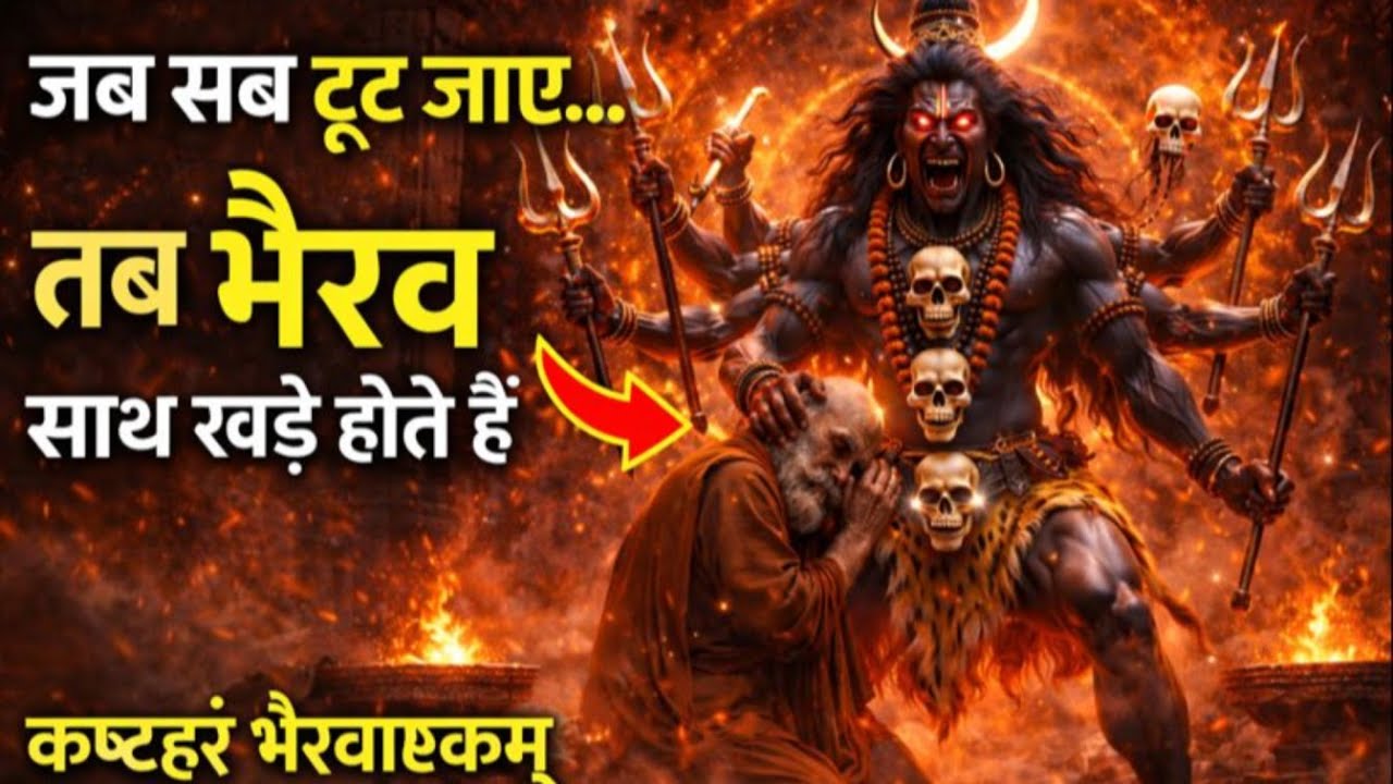 🔱 कष्टहरं भैरवाष्टकम् | Kaal Bhairav Ashtakam for Protection, Fear Removal & Inner Strength