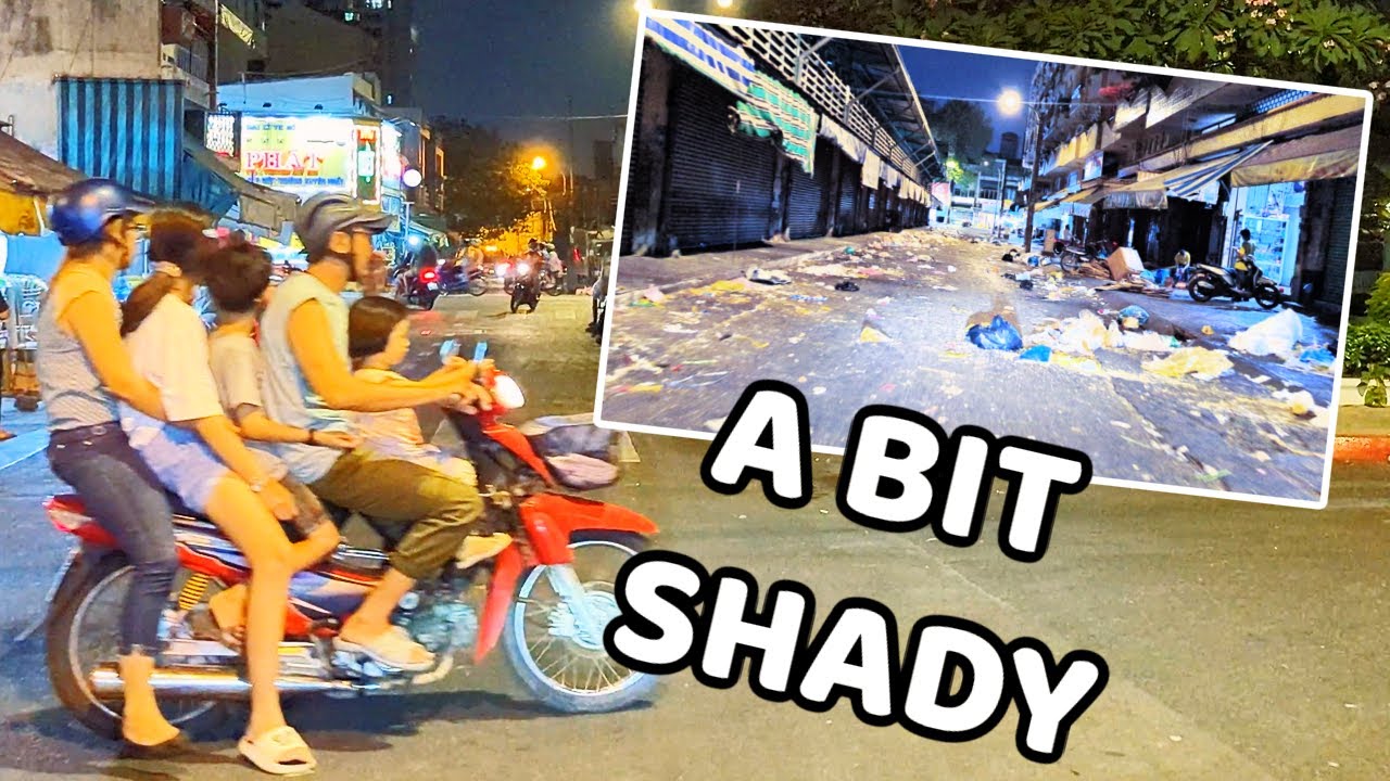 4K Streets Of CHINATOWN In Saigon At NIGHT - ( VERY Different From Downtown )