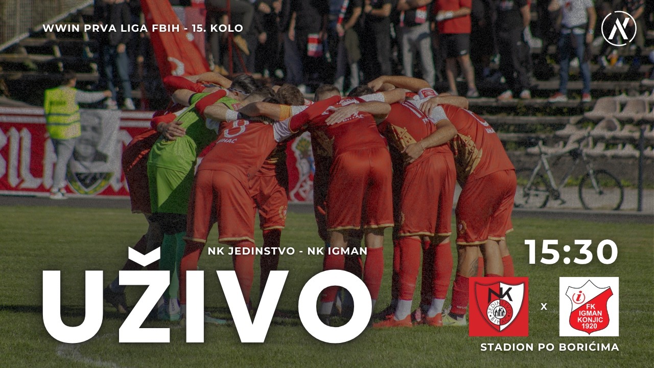 15. kolo WWin Prve lige FBiH | NK Jedinstvo Bihać - FK Igman Konjic