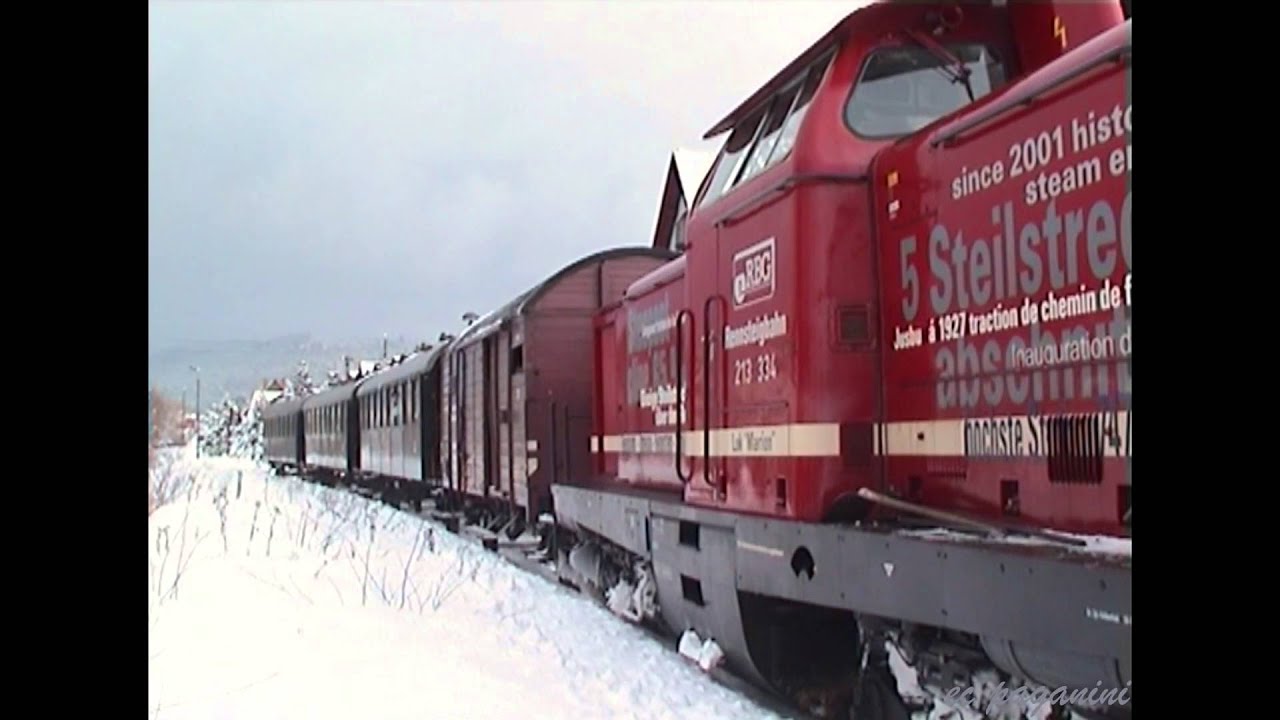 Mit der Steilstrecken- V100 zum Rennsteig hinauf: Schleusingen - Rennsteig am 11.02.2006