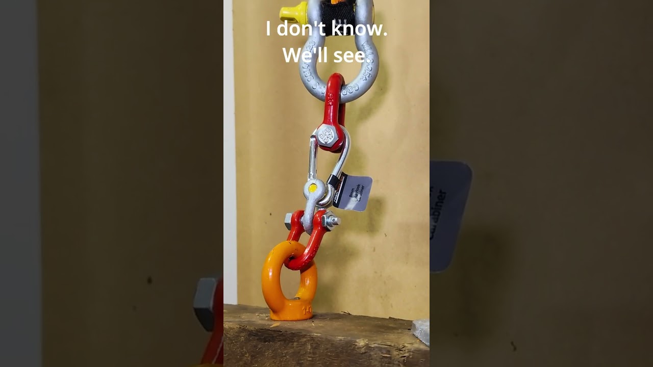 Насколько прочны карабины из хозяйственных магазинов? Тест 1