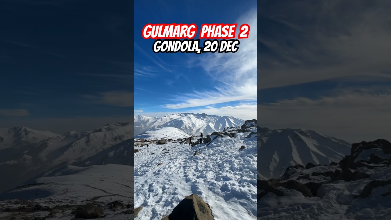 Gulmarg in December 😍 Phase 2 😳 #gondola #kashmir