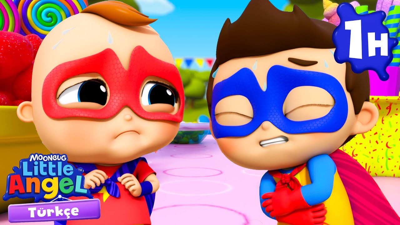 🍏🚫 Artık Atıştırmalık Yok! | Little Angel | Çocuk Çizgi Filmleri | Moonbug Kids Türkçe