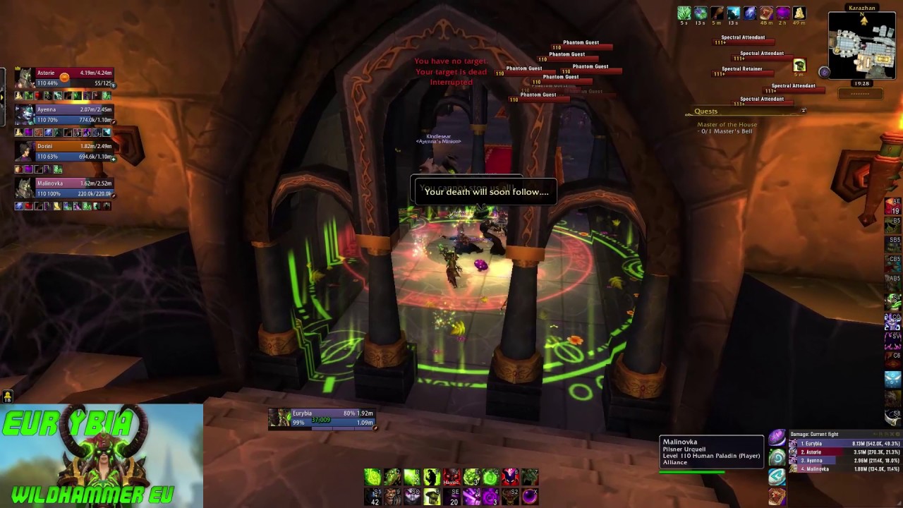 Pilsner Urquell - Karazhan Nightbane Run - Destro lock PoV