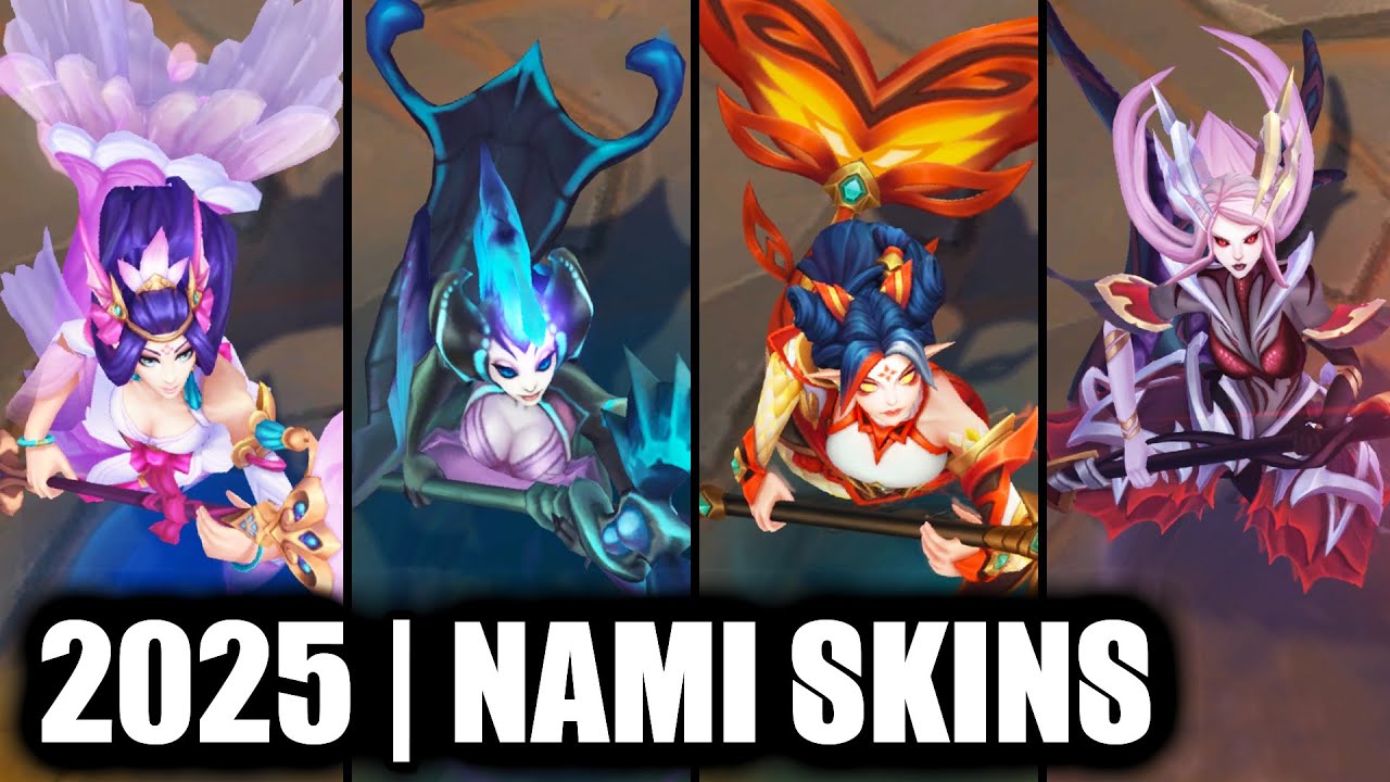 ALL NAMI SKINS SPOTLIGHT 2025 | League of Legends