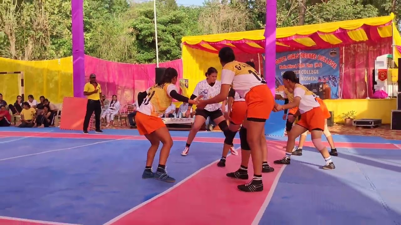 करीबी मुकाबले में पोंटा ने नाहन को 1 अंक से हराया Nahan vs Paonta Sahib Women's Kabaddi Match