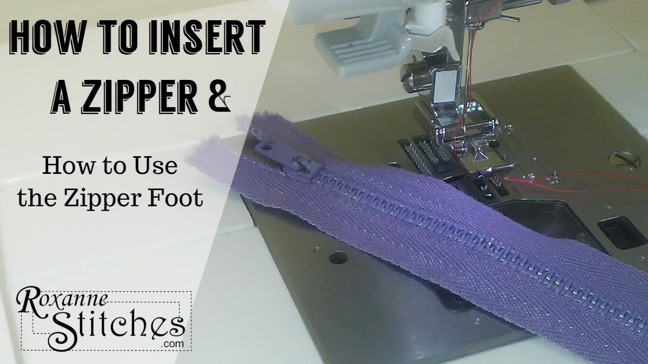 How to Insert a Zipper ~ Video Part 22