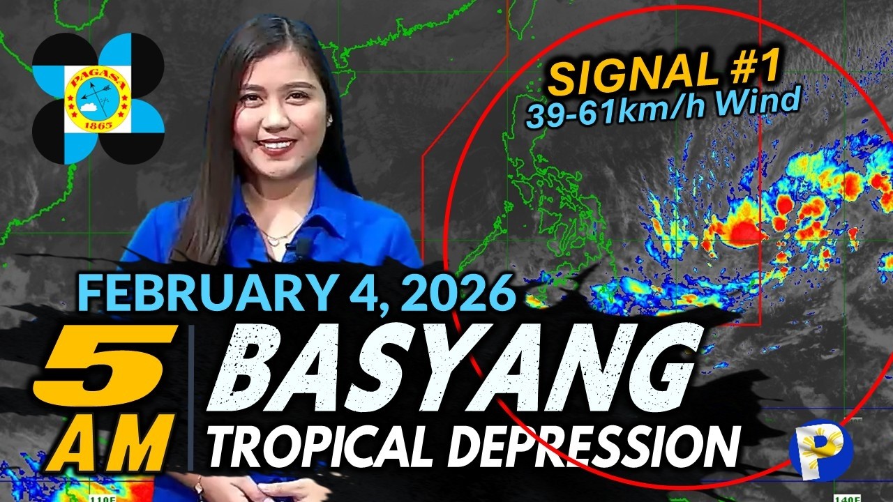 Bagyong BASYANG Lumalakas at Nagsimula Nang Magdulot ng Pag-ulan sa Visayas at Mindanao