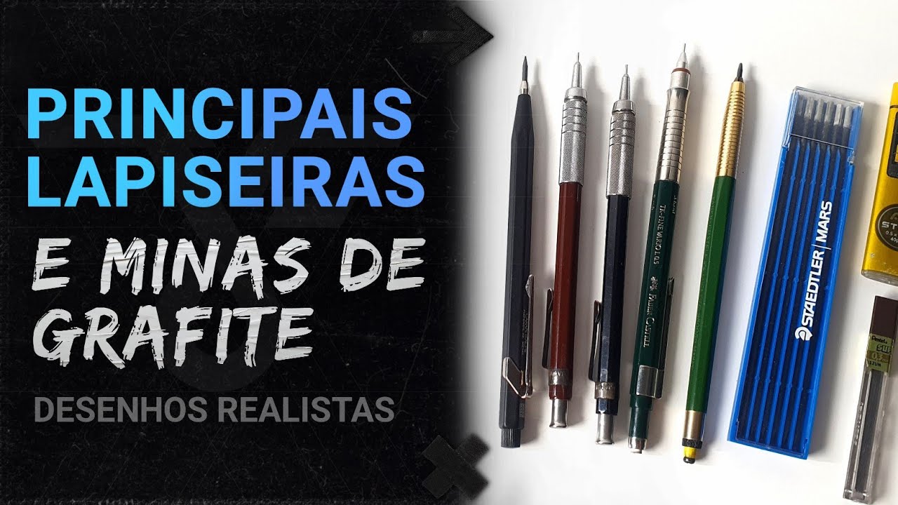 Lapiseiras e Grafites Para Fazer Desenhos Realistas