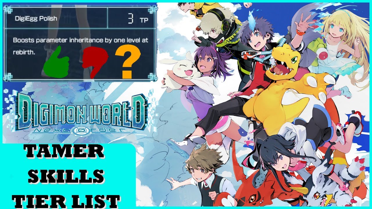 Complete Tamer Skills Tier List! | Digimon World Next Order