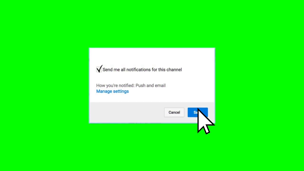 Gift Green Screen Subriber & Like Gratiss!