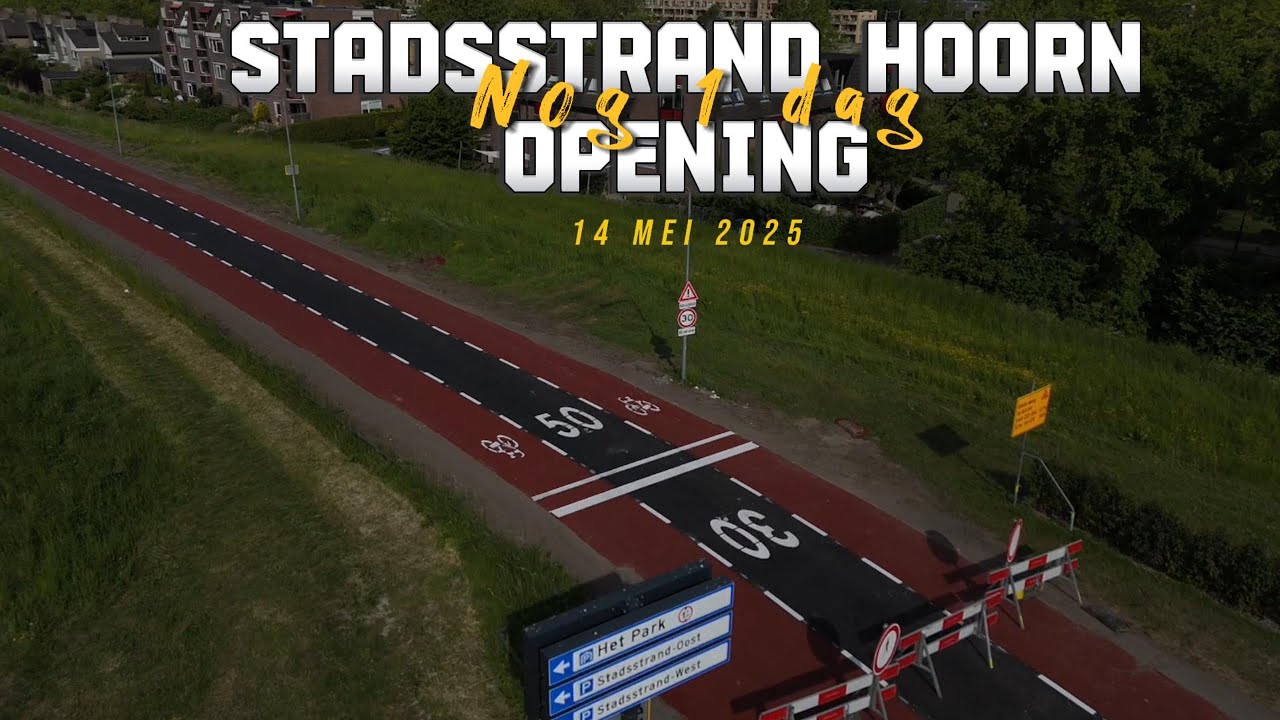 Hoorn opent morgen het grootste stadsstrand van Nederland – spectaculaire dronebeelden!