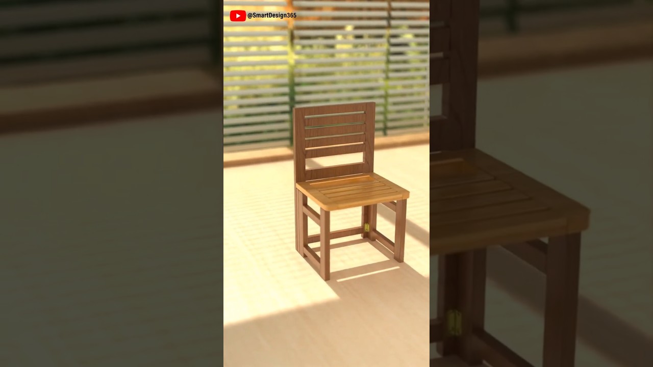 Solid wood folding chair design#furniture #classicdesign