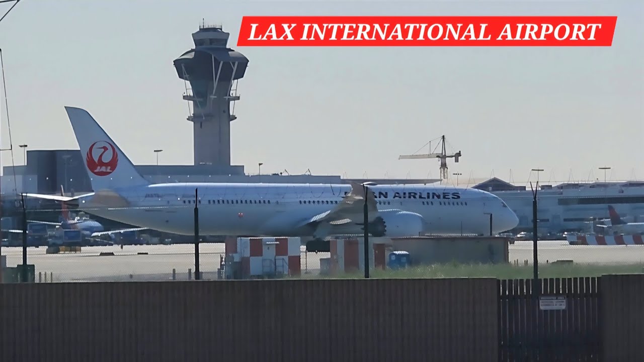 🇯🇵 Japan Airlines B787-9 & 🇸🇬 Singapore Airlines B777-300ER Departing LAX Airport | Plane Spotting |