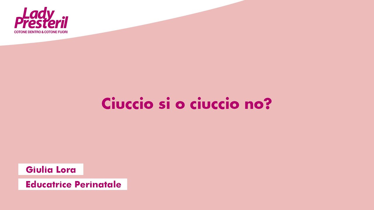Ciuccio si o no?