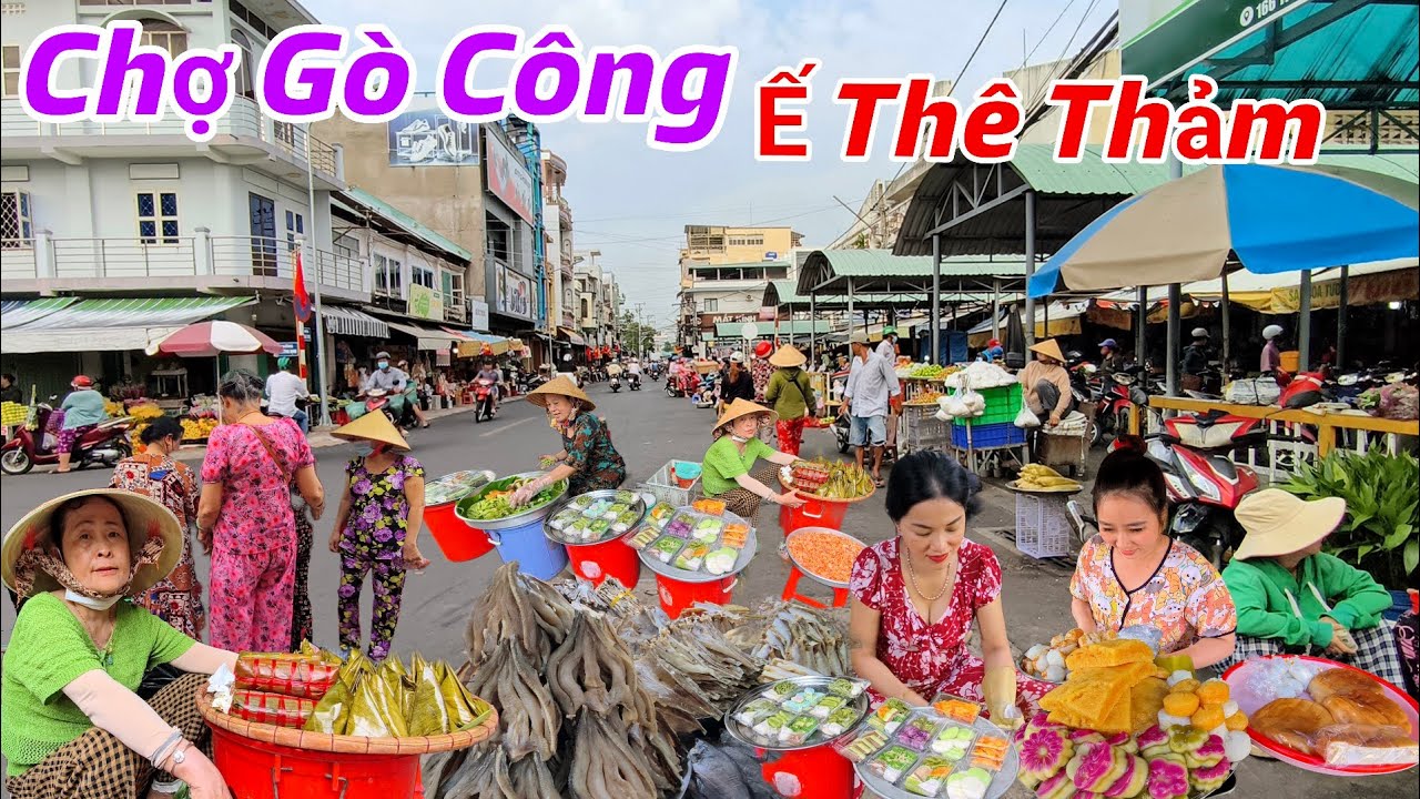 Chợ GÒ CÔNG Nông Sản Giá Rẻ Hải Sản Tươi Sống Gặp Ngay Chuyện Này Ai Cũng Bất Ngờ