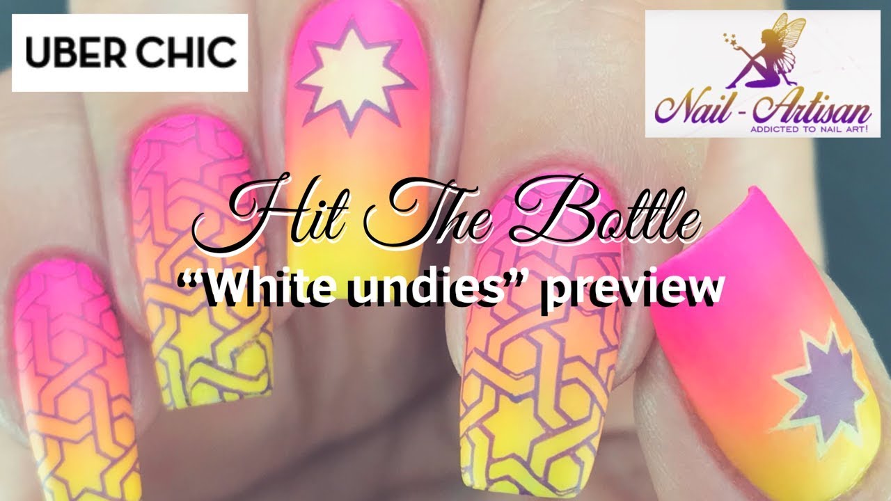 Hit the Bottle nails White Undies peel off base-coat preview & review