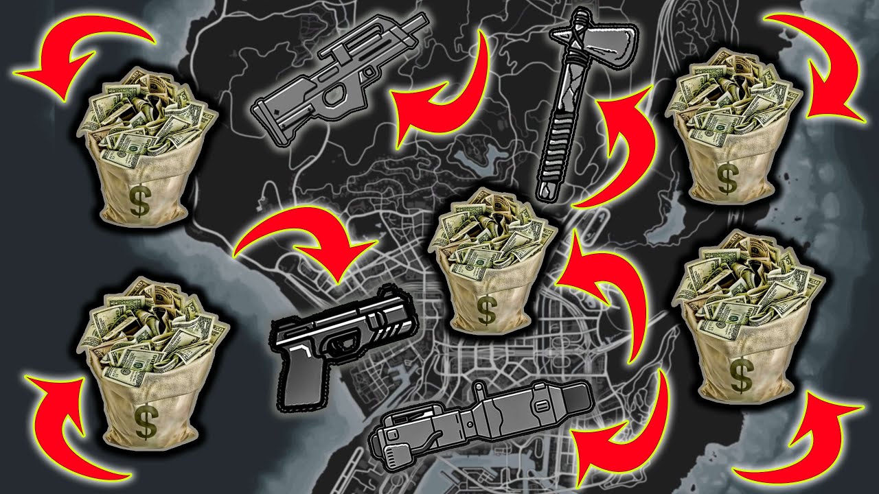 GTA 5 - All Secret Rare Weapon & money Locations!