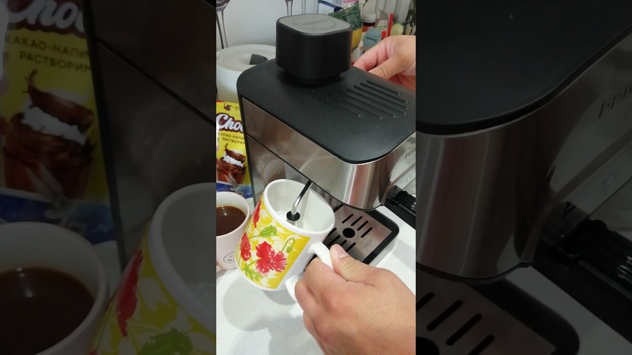 ☕🥛🍶Проверяем #капучинатор 🌪️  #Кофеварка  #REDMOND RCM-M1523