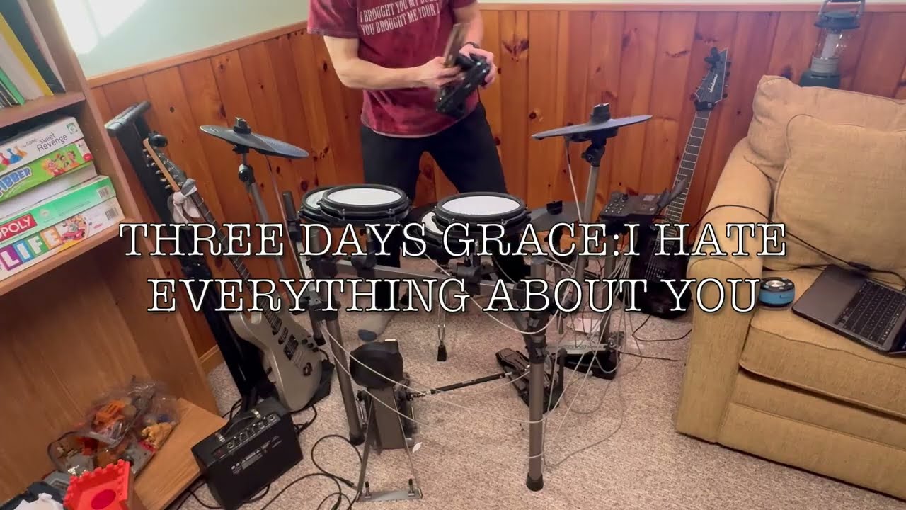 Three Days Grace: I Hate Everything About You; Drum Cover