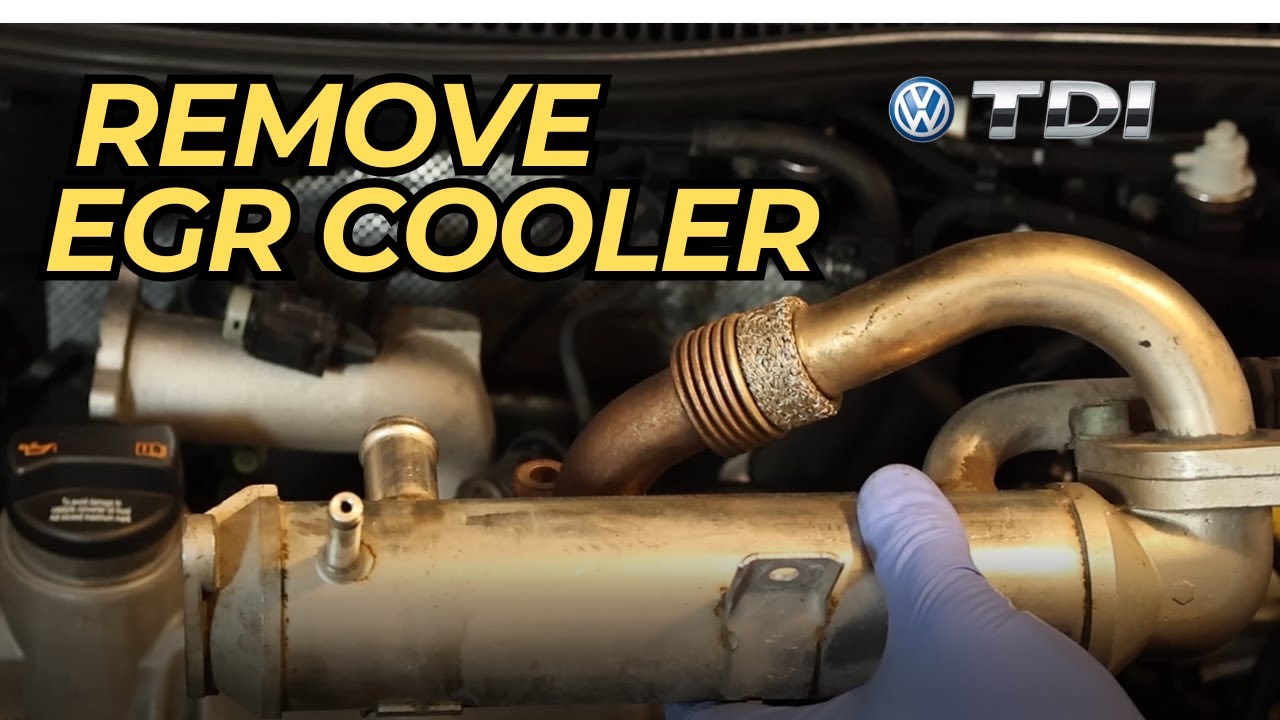 VW TDI Снять охладитель EGR