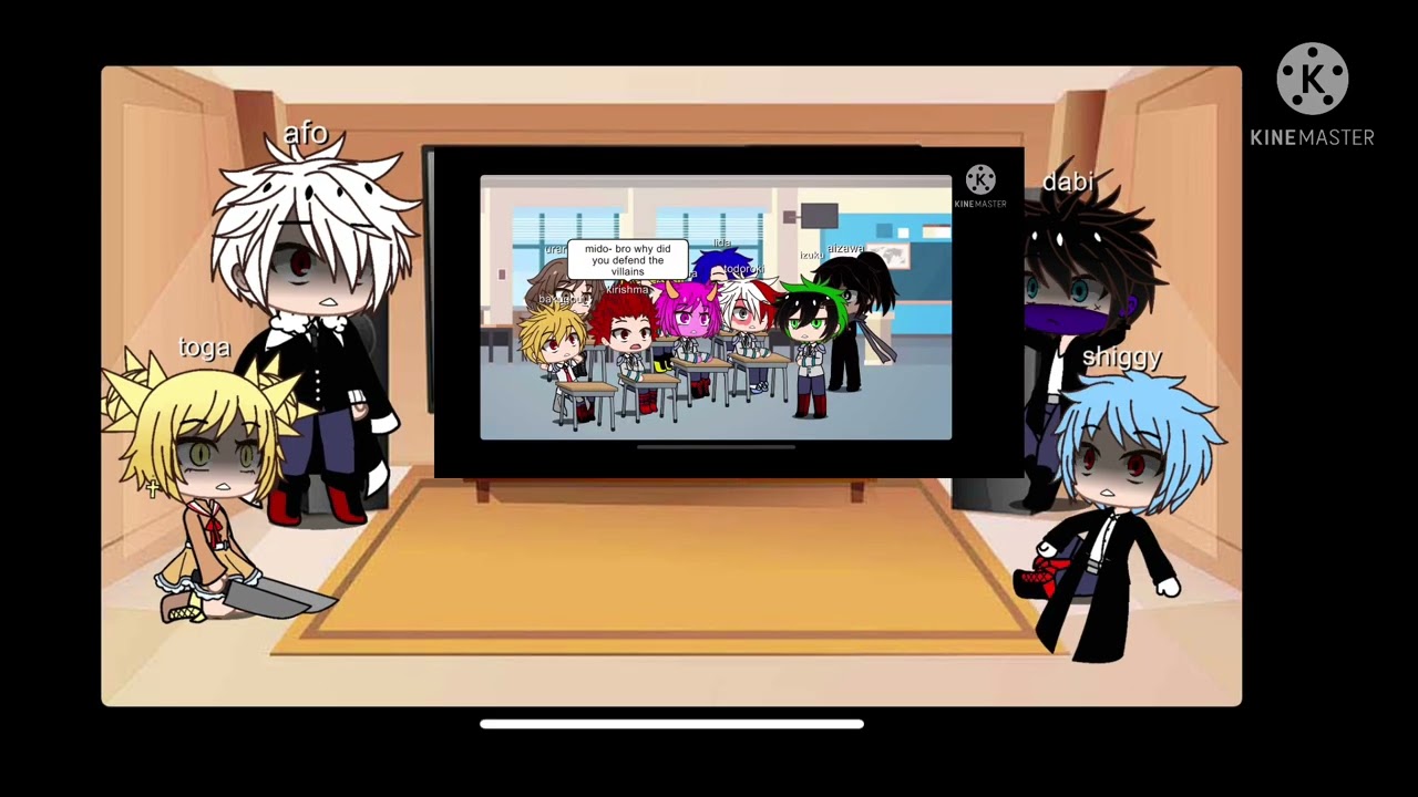 L.O.V react to izuku defends the villains