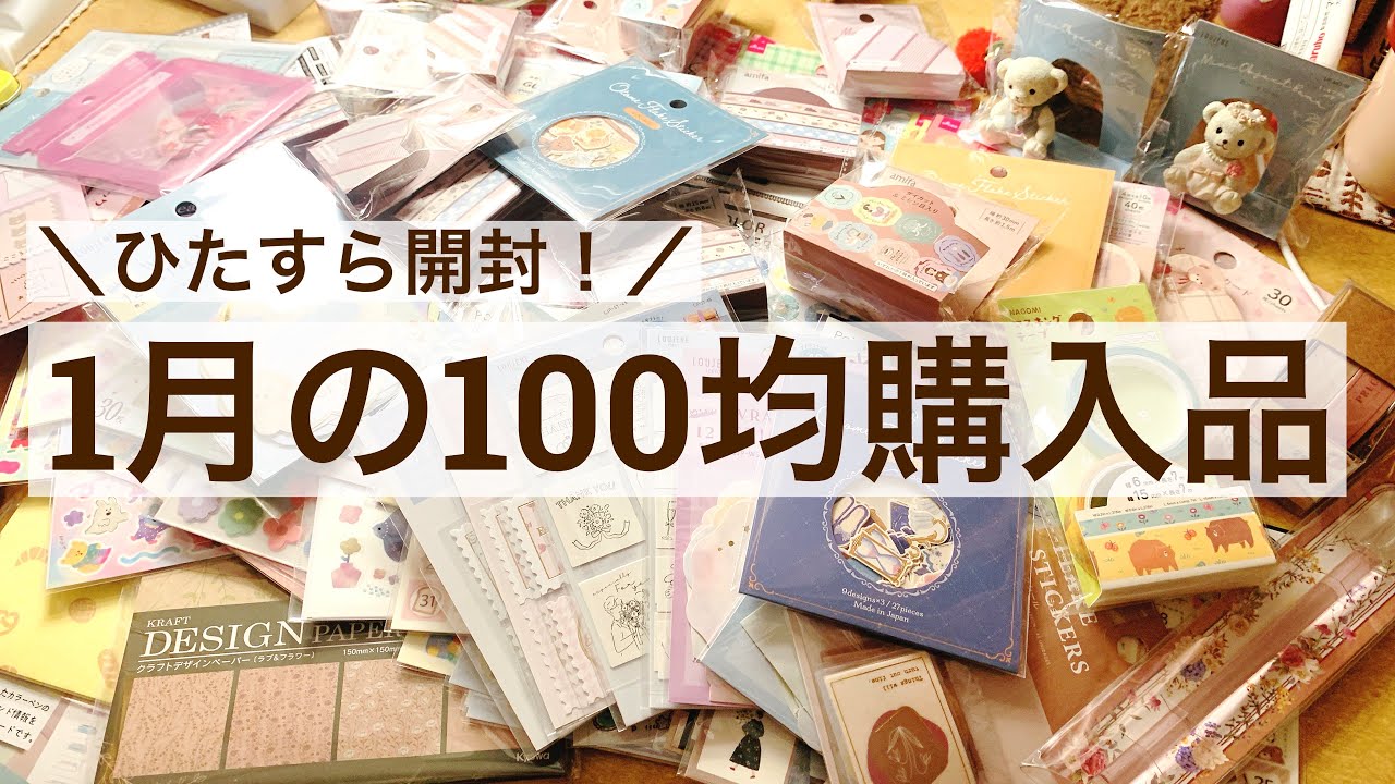 【購入品・作業動画】1月の100均購入品をひたすら開封！セリア多め｜ダイソー｜キャンドゥ 19/100