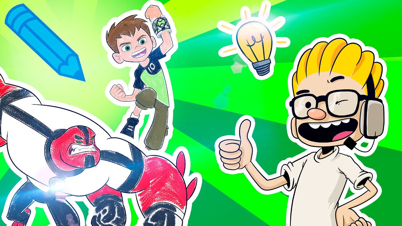 Cómo dibujar a Ben 10 y Cuatrobrazos | TOONIDEAS para hacer en casa | Toony Tube