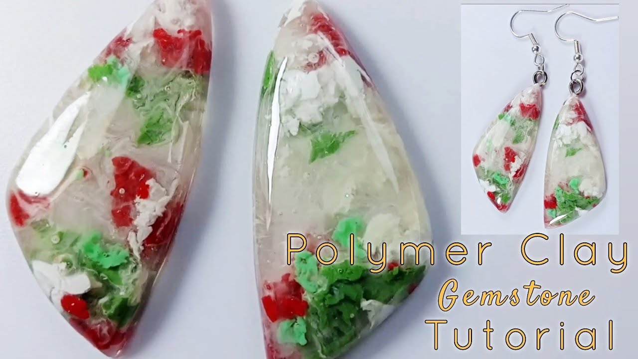 Polymer Clay Garden Quartz Earrings Tutorial /  LoviCraft