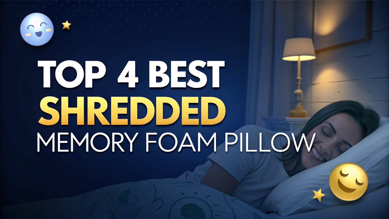 Top Rated Shredded Memory Foam Pillows You NEED in 2025 | Comfort Test & Reviews