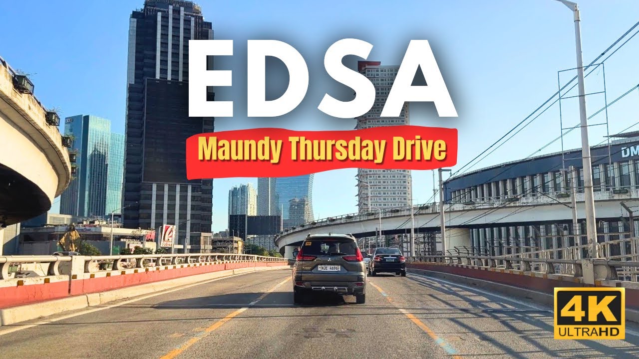How's Traffic in EDSA During Holy Week?! | Balintawak to Magallanes Drive | 4K | EDSA, Philippines