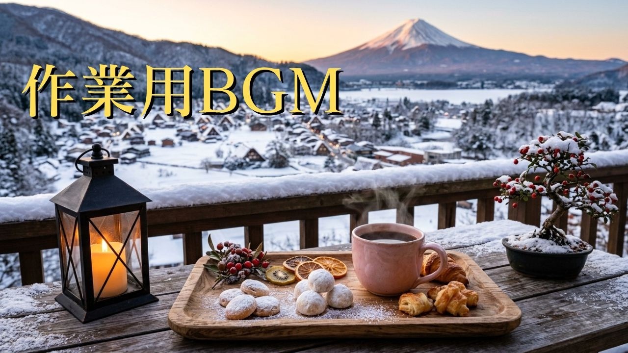 【作業用BGM】やさしく包むウィンタージャズ｜深く集中できる静かな冬カフェBGM ❄️☕ Winter Jazz for Study & Focus