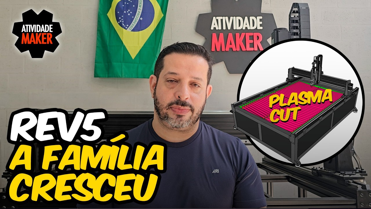 🔥 Transformei a REVOLUTION 5 em uma CNC de CORTE A PLASMA!