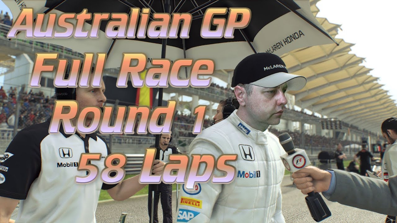 F1 First Full Race Australia 58 Laps