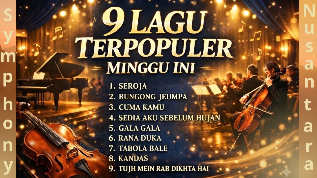 9 Lagu Terpopuler 24/12/2025 | Orchestra Version | THE BEST OF Symphony Nusantara