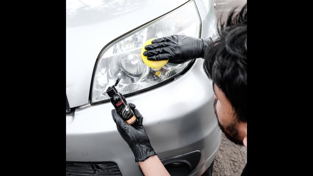 Cara Membersihkan Lampu Mobil Kusam & Menguning ||Headlight Restorer Peddestol
