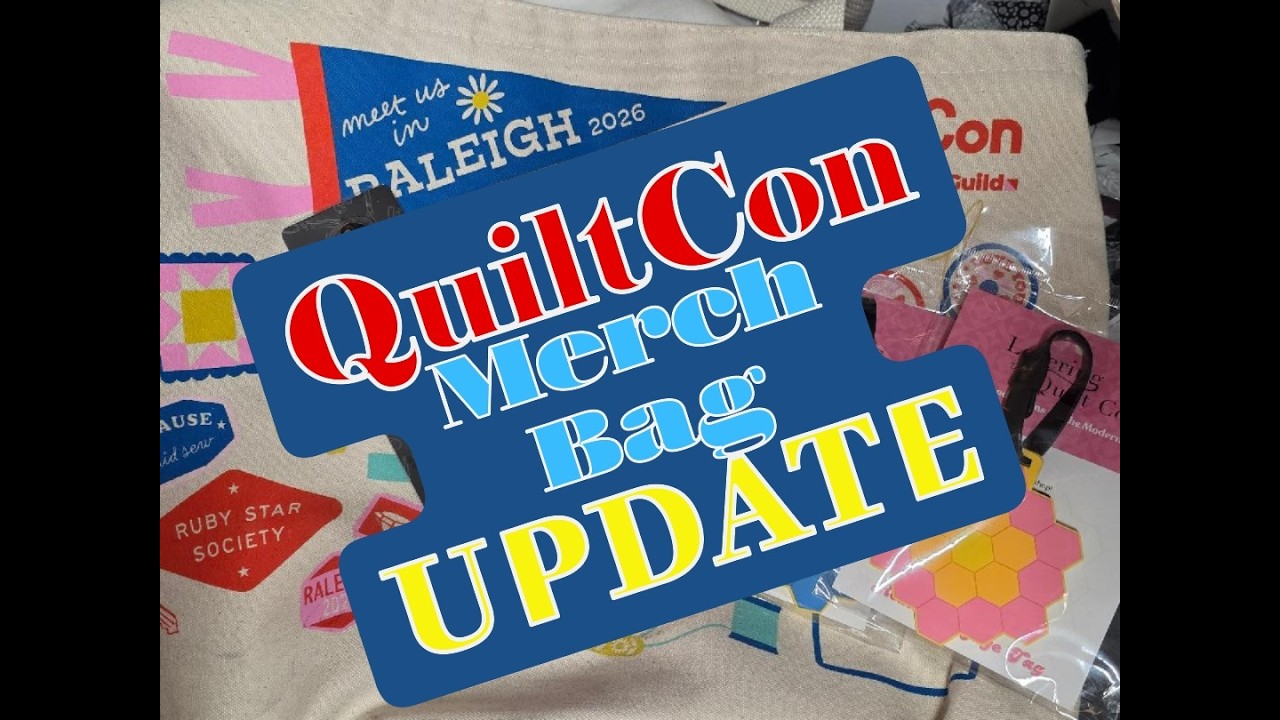 Quiltcon Merch Bag Update & LauraStar info #quilting #ironing  #sewing #sewingtips #buy