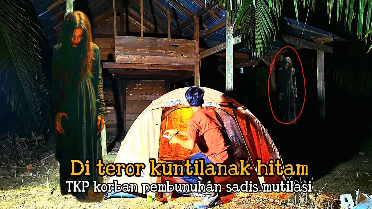 CAMPING HOROR‼️DI TEMANI HANTU SAAT NGINAP DI RUMAH KOSONG - MATA SAYA HAMPIR COPOT
